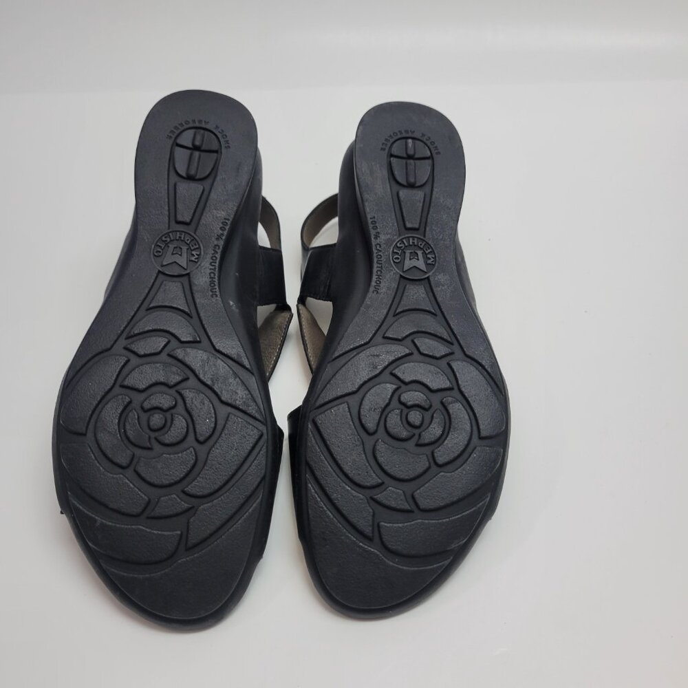 Mephisto Women's Slingback Crisscross Leather Sandals sz 39 - Picture 4 of 11